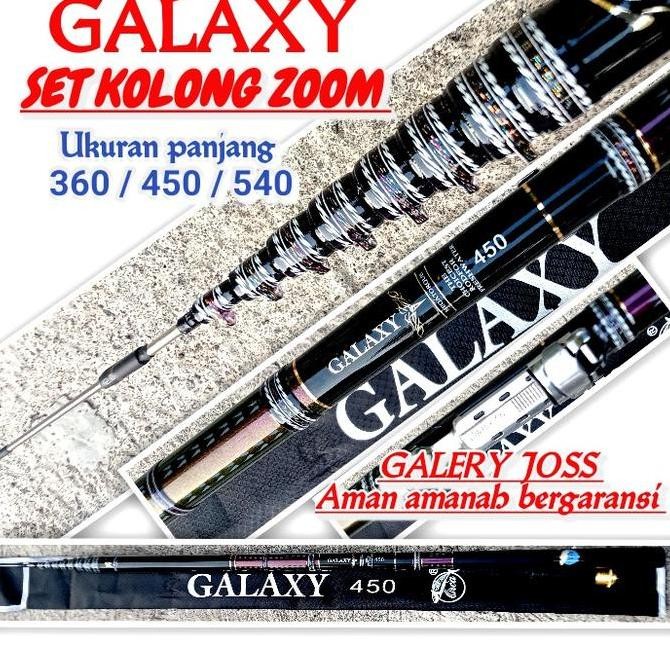 Tegek Kolong Zoom Galaxy 360 450 540 Carbon Ringan Kuat Orca Galaxy - Jig Joran Pancing Mancing Ikan