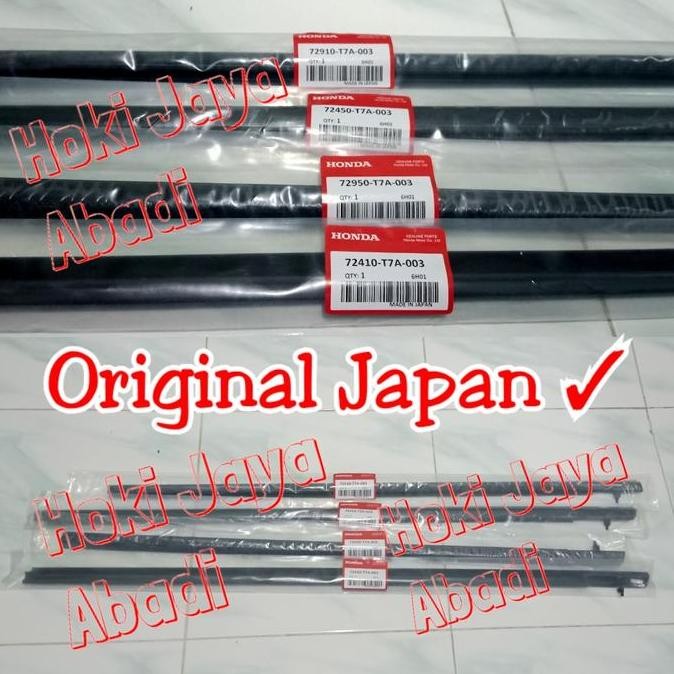 Weather Strip Set Karet Pelipit Pelipit Kaca Luar Honda Hrv Hr-V 2015 2016 2017 2018 2019 Original J