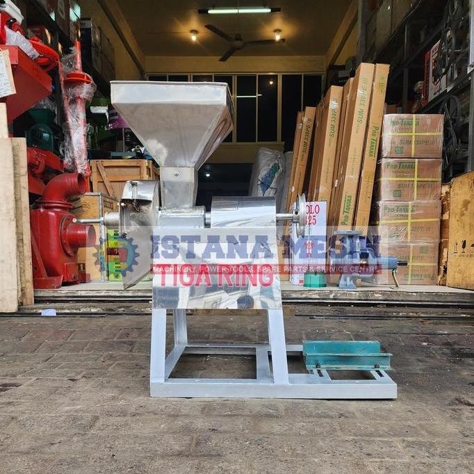 MESIN GILINGAN GILING BUMBU JAHE LENGKUAS CABAI 8" STAINLESS NO MESIN CO