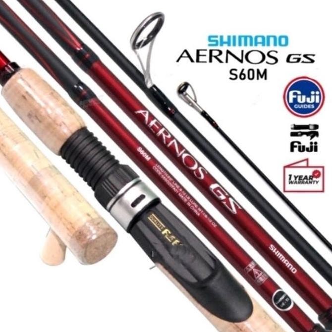 Joran Shimano Aernos GS S60M Panjang 180cm 6-12lb alat pancing kolam Original