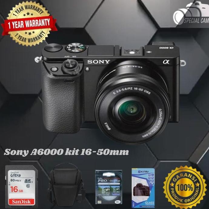 Camera Sony Alfa A6000 Kit 16-50Mm / Sony A6000 Kit 16-50Mm Allshop