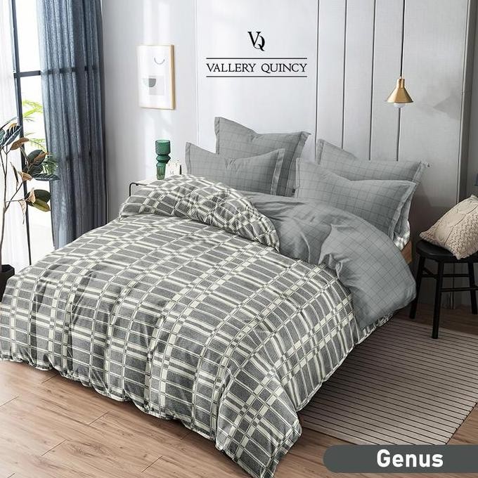 Bed Cover Set Vallery Quincy 80x200 / Bedcover Katun Jepang Vallery