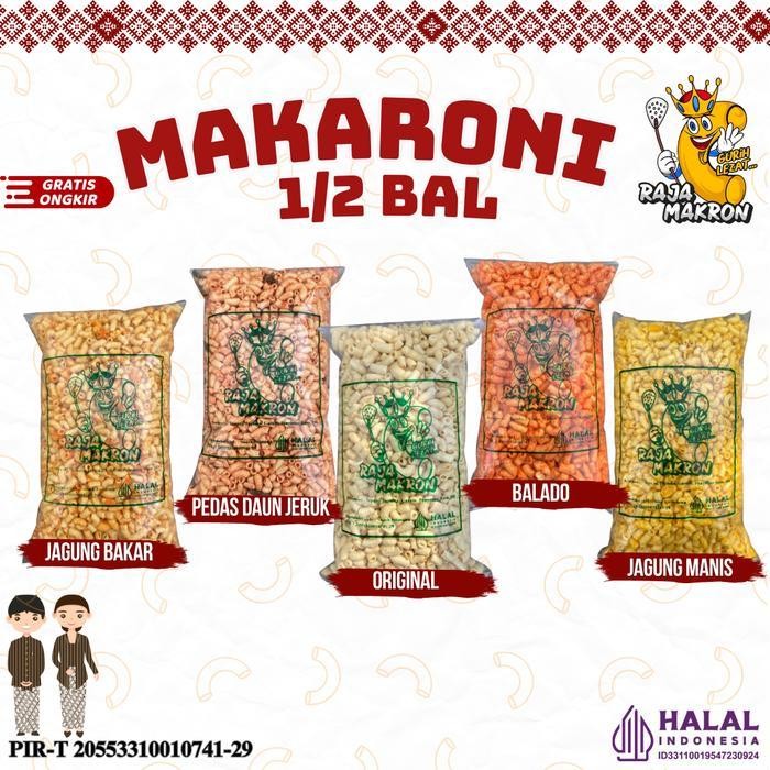 

LS MAKARONI KRESS BANTAT 1/2 BAL & 1 BAL 5 VARIAN RASA Food Snacks Pedas Crispy Cemilan Asin Makanan