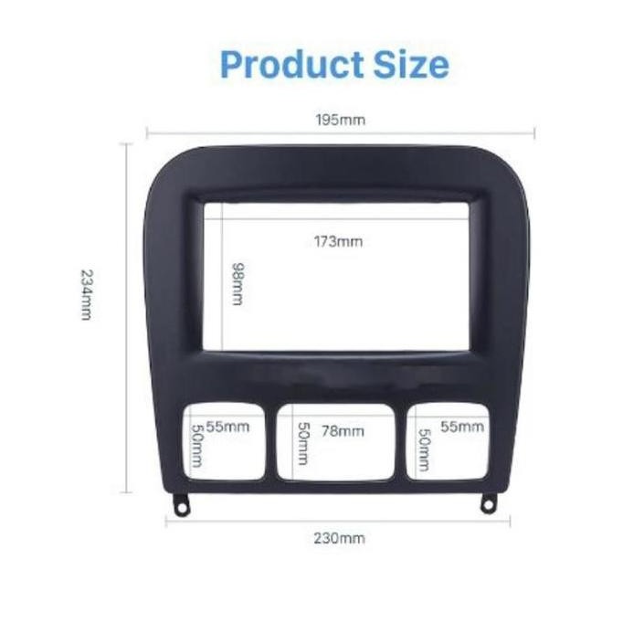 Frame panel 2 din Mercy S class w220 tahun 2006