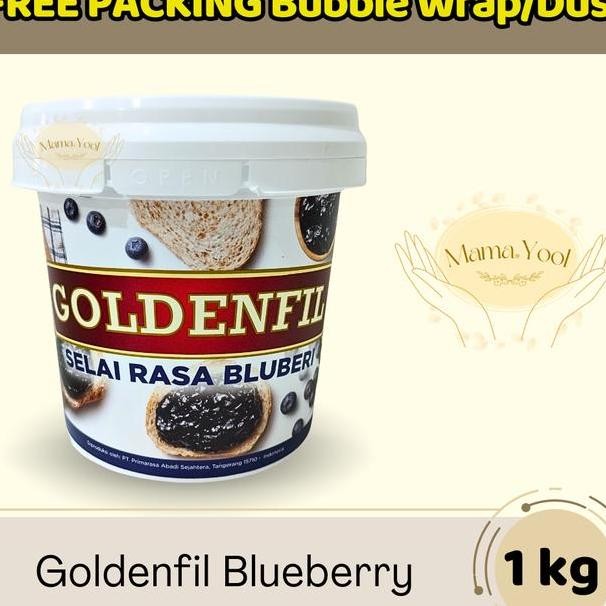 

Mama.Yool Goldenfil Blueberry 1 Kg Free Paing Filling Topping Roti Kue Selai Buah Blueberry