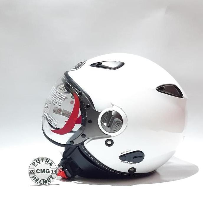 TERMURAH - HELM KYT ELSICO WHITE PUTIH