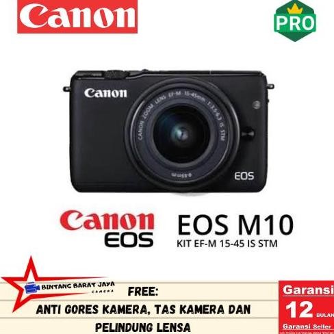 Canon Eos M10 Kit 15-45Mm Is Stm - Kamera Canon Eos Mirrorles Original