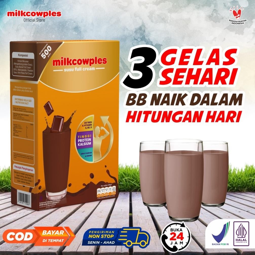 

Amj Milkcow Annajah - Penggemuk Badan Anak Dan Dewasa Susu Full Cream 500Gram
