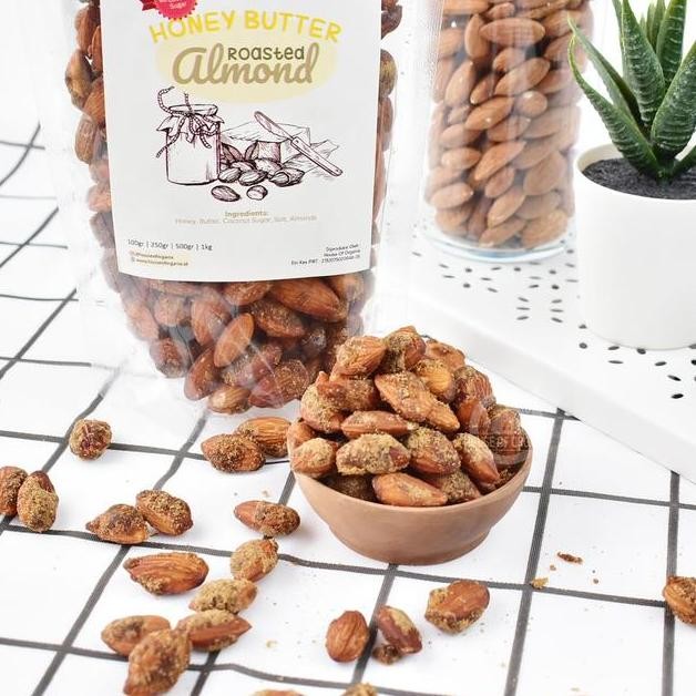 

Honey Butter Roasted Almond Almond Panggang Mentega Madu Gr Kacang Korea Peanut