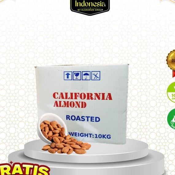 

Kacang Almond Roasted Kacang Panggang Usa California 10Kg 1Dus Kacang Almond Kurma Indonesia