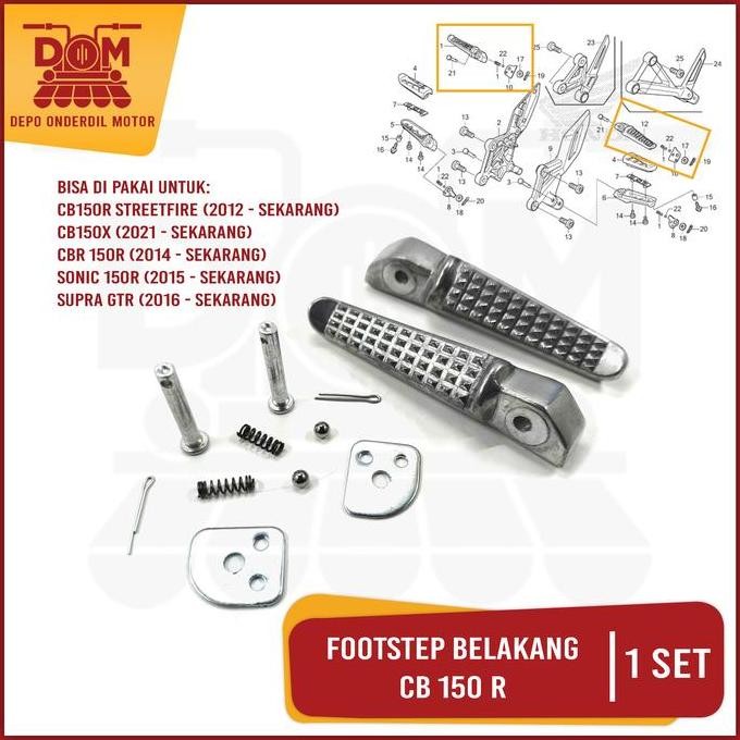 Promo Footstep Belakang CB 150R Diral (PSP) Fustep Step Barstep Pijakan Kaki Belakang Motor Motorcyc