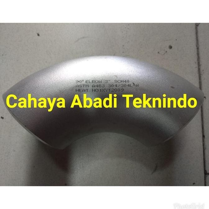 Elbow Las Stainless Sch40 Ukuran 4"(Inch) Elbow Las Sch 40 Ss 304 Asli