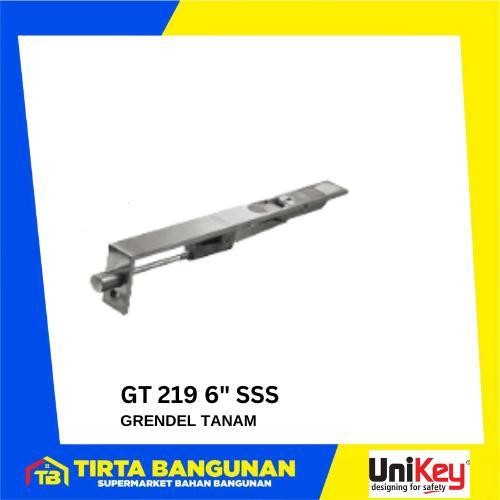 UNIKEY GT 219 6" GRENDEL TANAM STAINLESS SSS