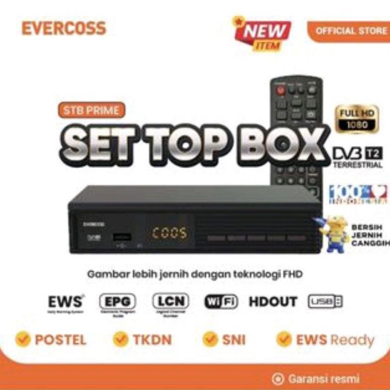 Stb Set Top Box Evercoss Prime Original