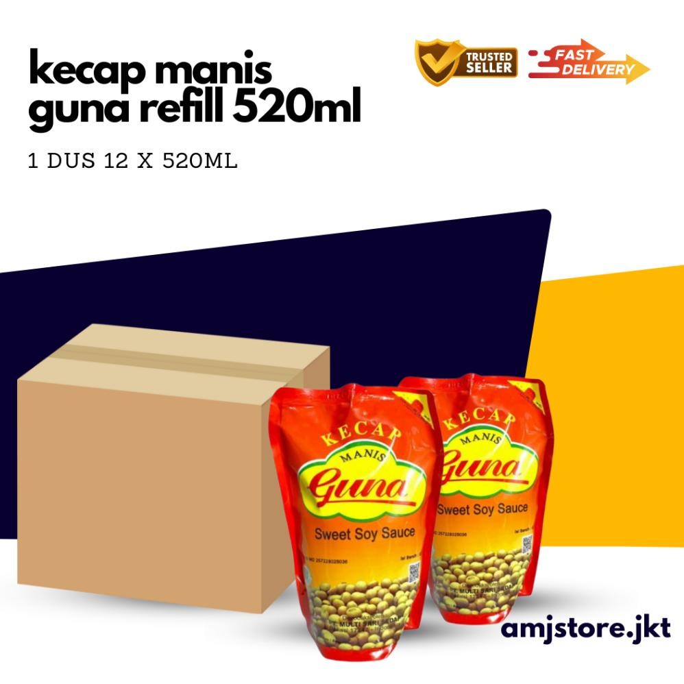 

Kecap Guna Manis Refill 520ml12bks 1 Dus