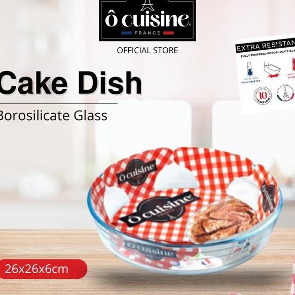 

Loyang Kaca Ocuisine Bakeware Round Cake Dish 26Cm