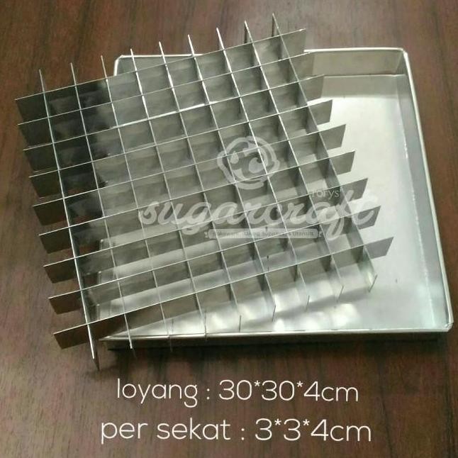 Loyang Sekat 30Cm Loyang Cake Potong