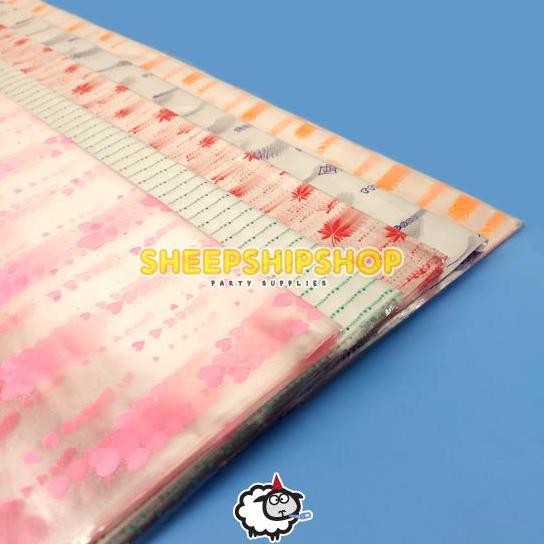 

] [ ISI 50PCS ] PLASTIK PARCEL KACA MOTIF UK.70X80 cm Plastik Bingkisan Lebaran Idul Fitri Ramadhan