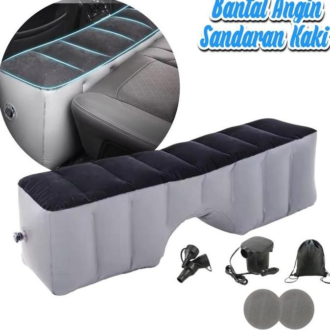 TERLARIS Bantal Angin Sandaran Kaki Mobil Inflatable Footrest Pillow With Pompa