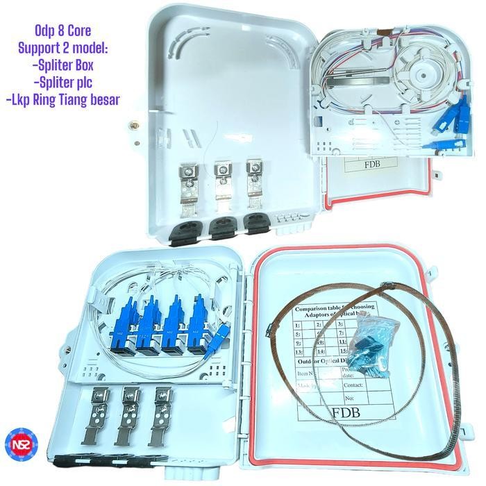 HSS odp 8 core lengkap spliter / odp 8 core lengkap passive splitter