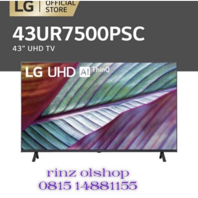 Lg Led Tv 43Ur7500 Smart Tv 4K Uhd Ai Thinq 43 Inch 43Ur7500Psc