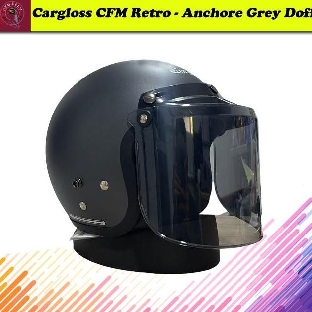 Helm Cargloss Cfm Retro Original - Dengan Kaca