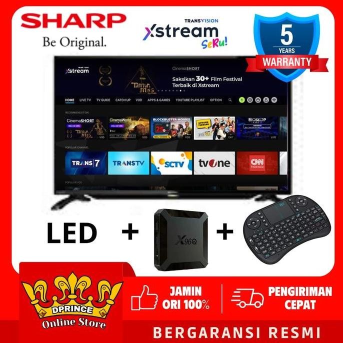 Sharp Aquos Led 32 Inch Digital Smart Android Box Ram 2Gb 2T-C32Dc1I