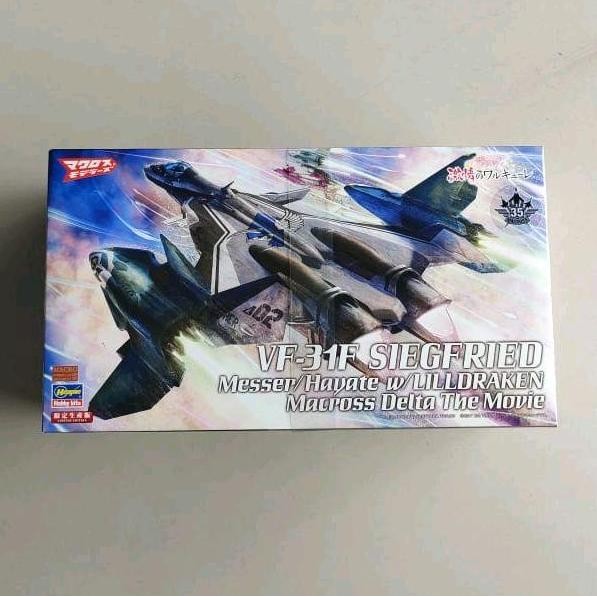 Hasegawa 1/72 VF-31F Siegfried Messer/Hayate w/Lilldraken Macross Delta The Movie