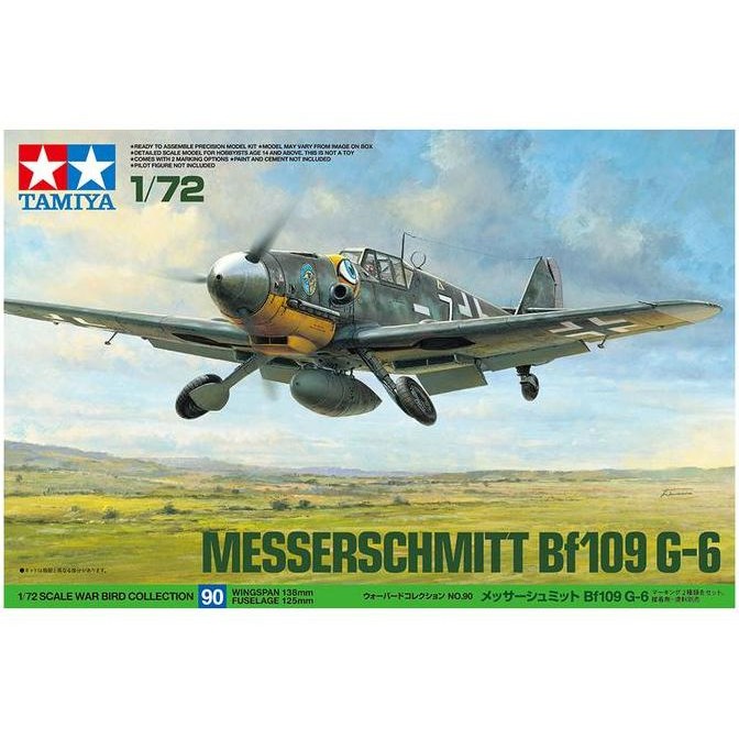 Tamiya 60790 1/72 MESSERSCHMITT BF109 G-6 model kit