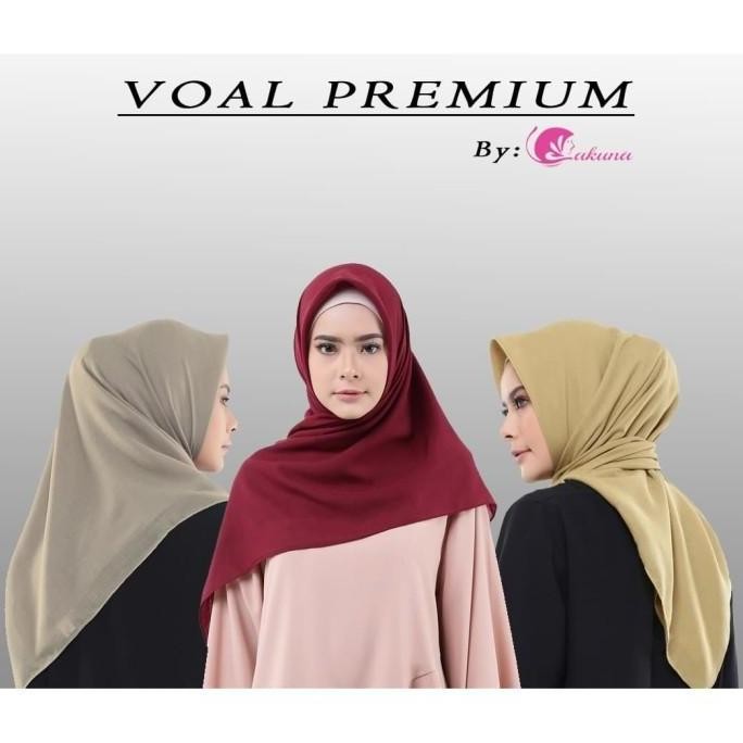 Jilbab Polos | Basic Voal | Voal Polos | Hijab segiempat| voal Premium
