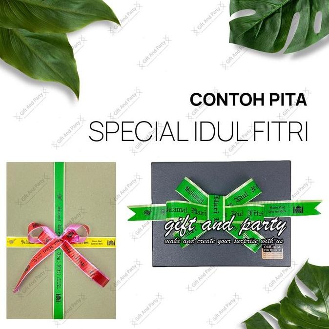 

Pita Ribbon Idul Fitri / Pita Roll Selamat Hari Raya Idul Fitri