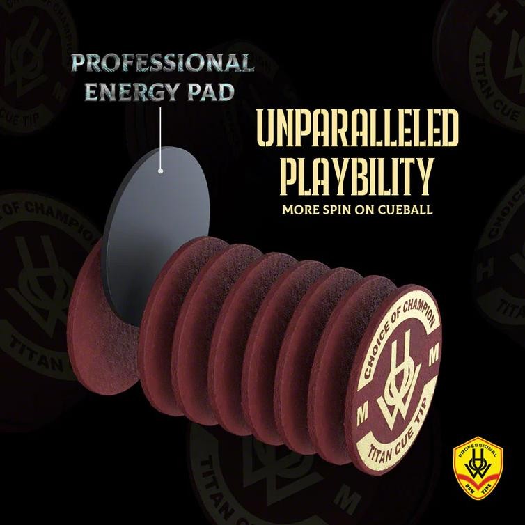 re-65 rg-4 How Titan Master Cue Tip Gen 5 Billiard Biliar Soft Medium Hard Tip Billiard Original Ori