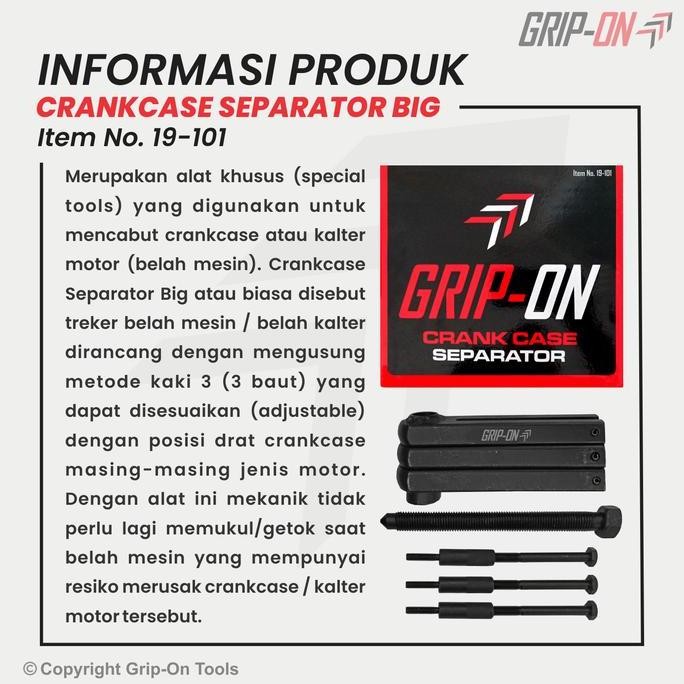 GRIP ON TREKER BELAH MESIN CRANKCASE SEPARATOR (BIG) LEPAS RUMAH MESIN GRIP ON