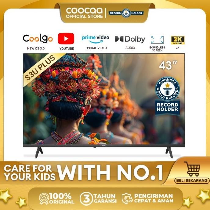 Led Tv Coocaa Coca Cooca Cocaa 43 Inch 43Inch 43S3Uplus 43S3U Plus 43S3 U 3U 43S Smart Fhd