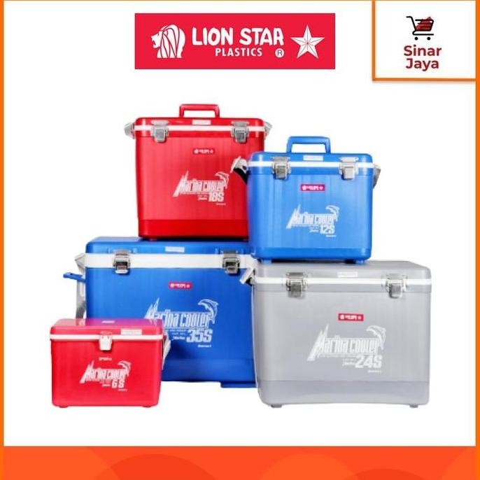 

LION STAR Marina Cooler Box 6s, 12s, 18s, 24s, 35s (Penyimpan Es) HS