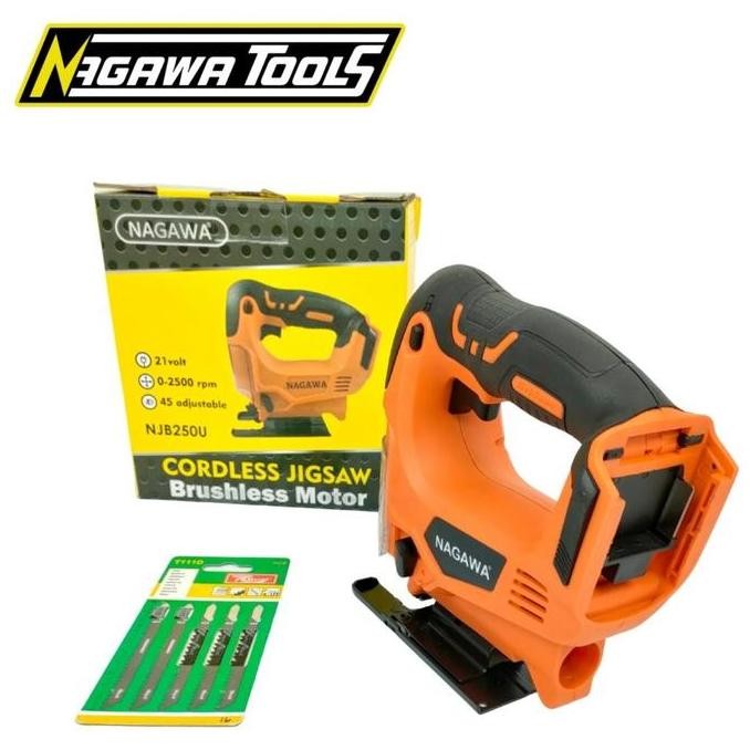 cordless jigsaw mesin gergaji ukir baterai NAGAWA NJB250U UNIT ONLY