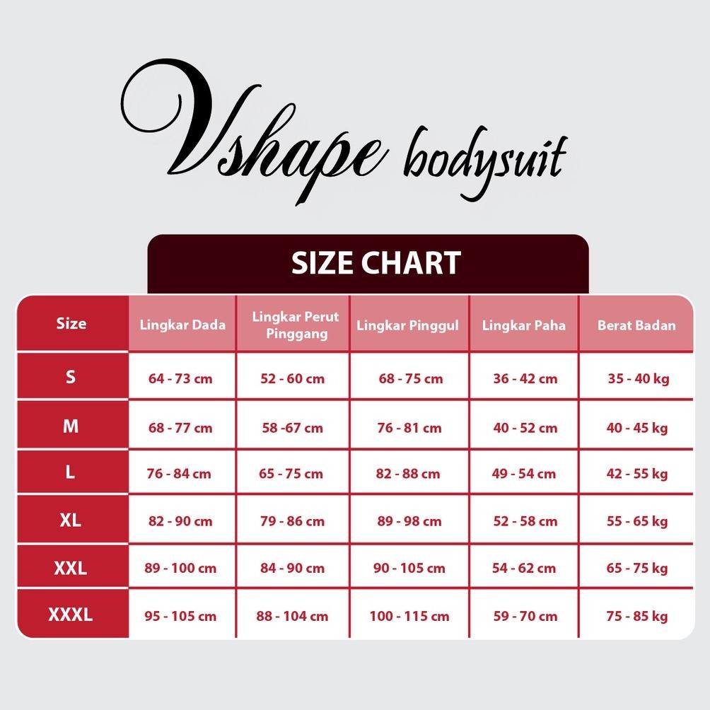 Vshape - Slimming Suit Populer Korset Pelangsing Perut Buncit Murah Pembentuk Tubuh Mengangkat Bra D