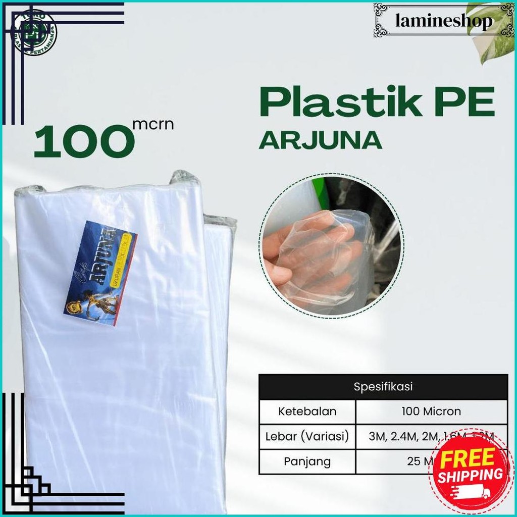Plastik Sungkup Pe Penutup Naungan Bibit Tanaman Lebar 3 Meter / Plastik Cor / Plastik Serbaguna Ter