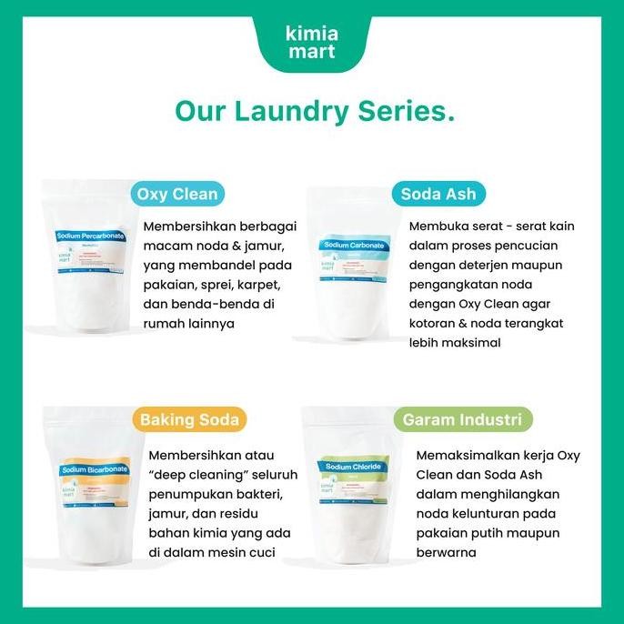 

Garam Industri NaCl / Garam Kebersihan 500gr by Kimia Mart