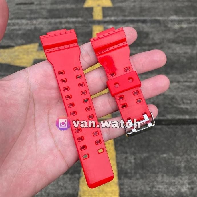 Strap Casio Gshock GA 100 Merah Glosy AM