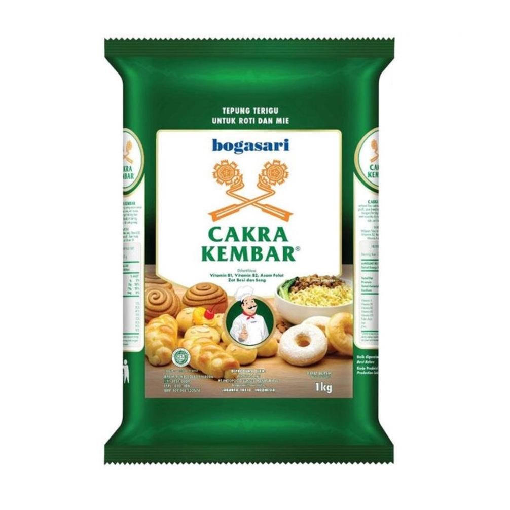 

Prermium Bogasari Cakra Kembar Tepung Terigu 1 Kg Diskon