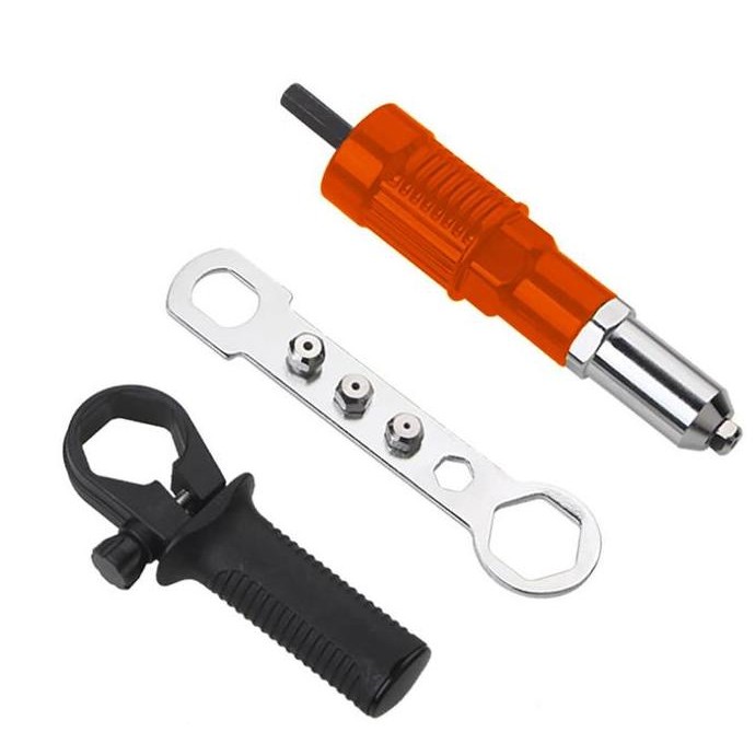 adaptor tang rivet ke mesin bor / Adaptor paku rivet gun elektrik