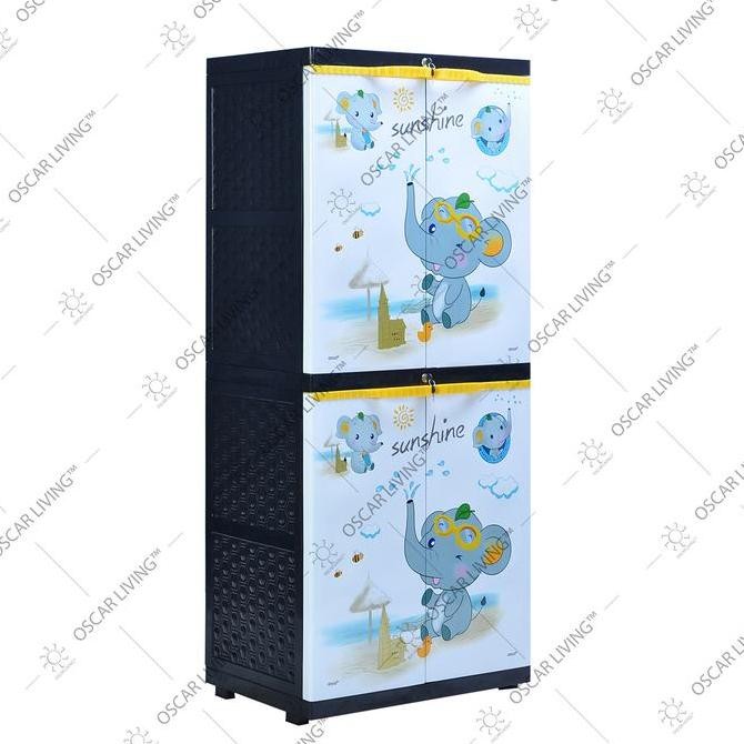 Sinbak Lemari Plastik 4 susun Size Jumbo Gajah