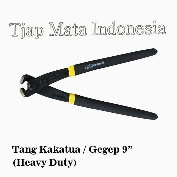 Tang gegep 9"/tang catut/tang kakatua/tang pincer kawat baja Tjap Mata