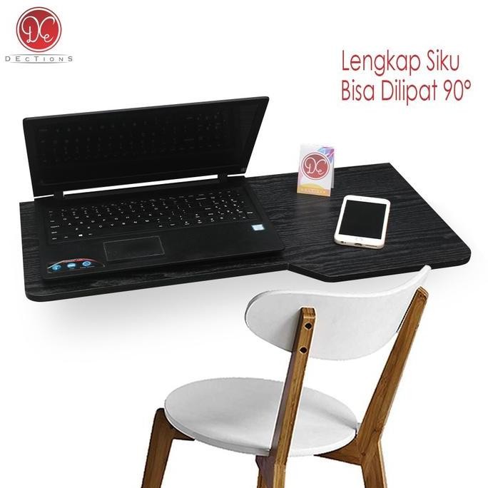 Meja Lipat Dinding Tempel Laptop 70X35Cm Meja Belajar Kamar Allshop