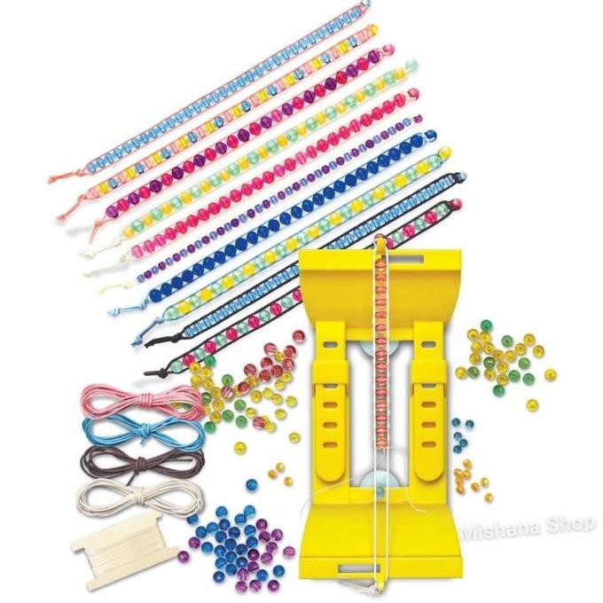 Mainan Kreatif Buat Gelang Anak 4M Charming Beads Bracelet KidzMaker