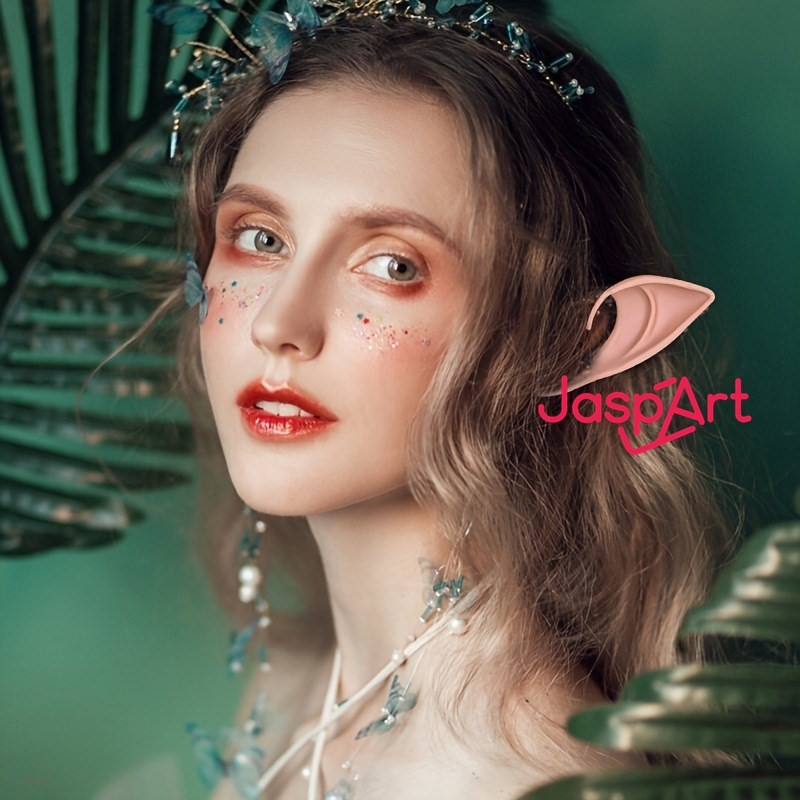 Telinga Palsu Elf Ear Telinga Peri Cosplay Mainan Halloween Knitterr Bahan silikon elastis Cosplay