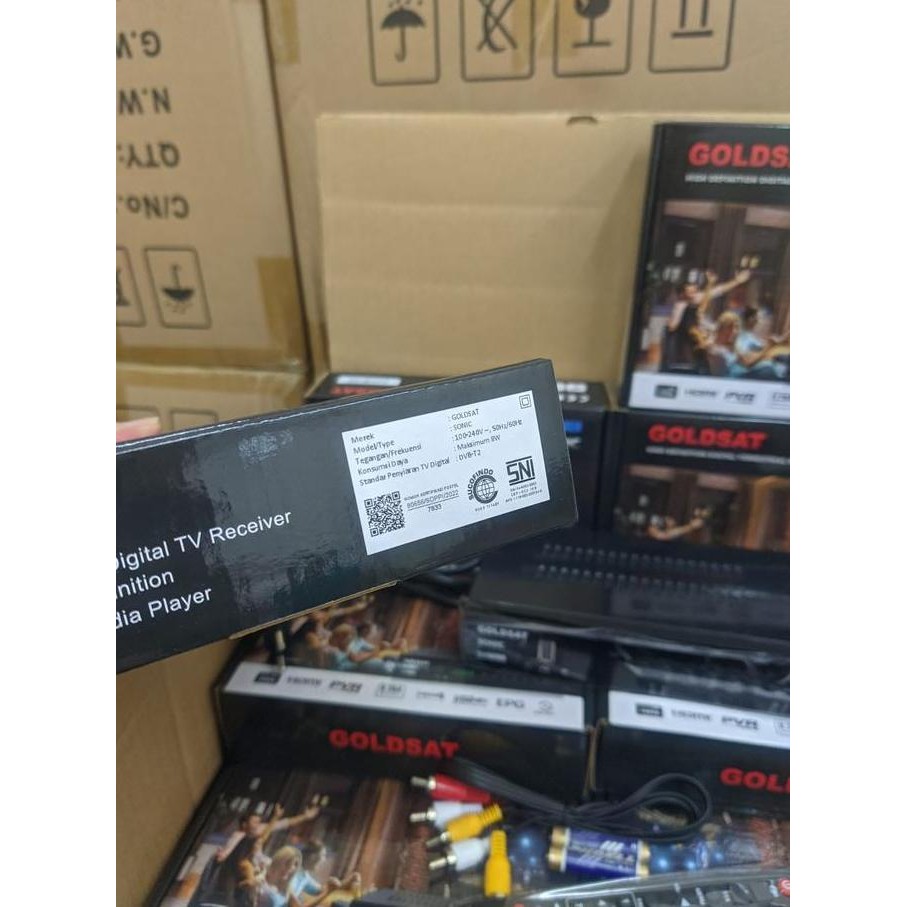 Set Top Box Stb Goldsat Sonic Dvb T2 / Receiver Tv Digital ( Bisa Wifi) Kualitas Terbaik Harga Termu