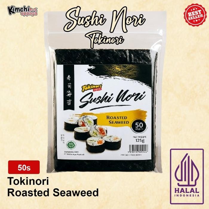 

Tokinori Sushi Nori Halal Rumput Laut Sushi Kimbab 50 Lembar