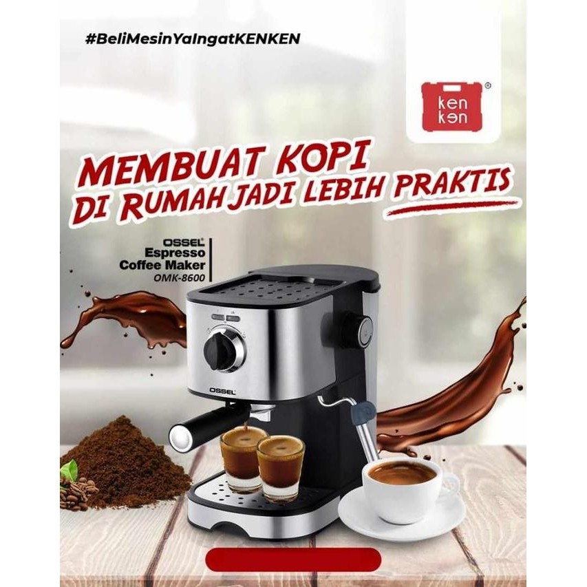 MESIN KOPI ESPRESSO OSSEL OMK-8600 MESIN ESSPRESSO NEW OSSEL
